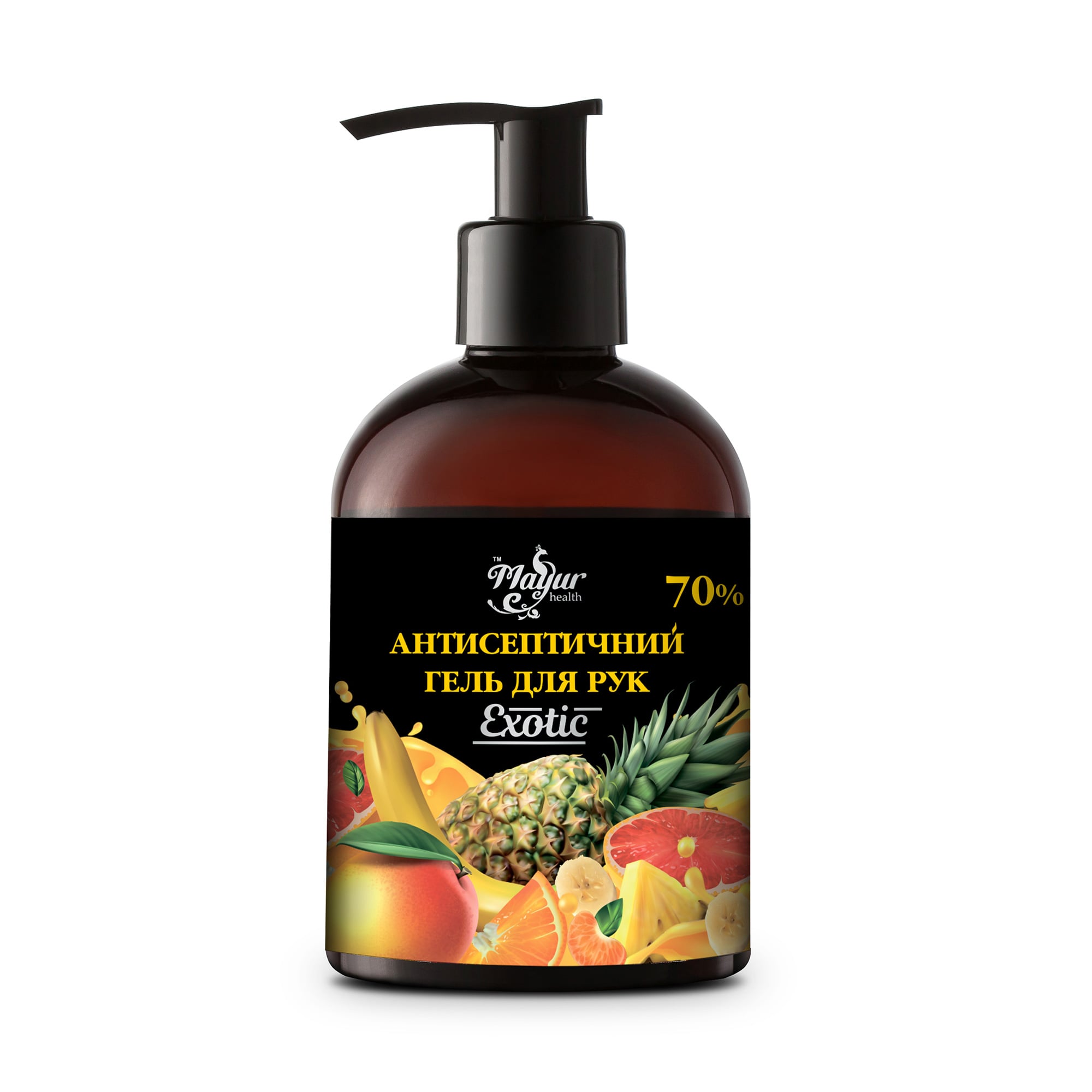 Антисептичний гель для рук Mayur Exotic (ізопропіловий спирт 70%), 275 мл