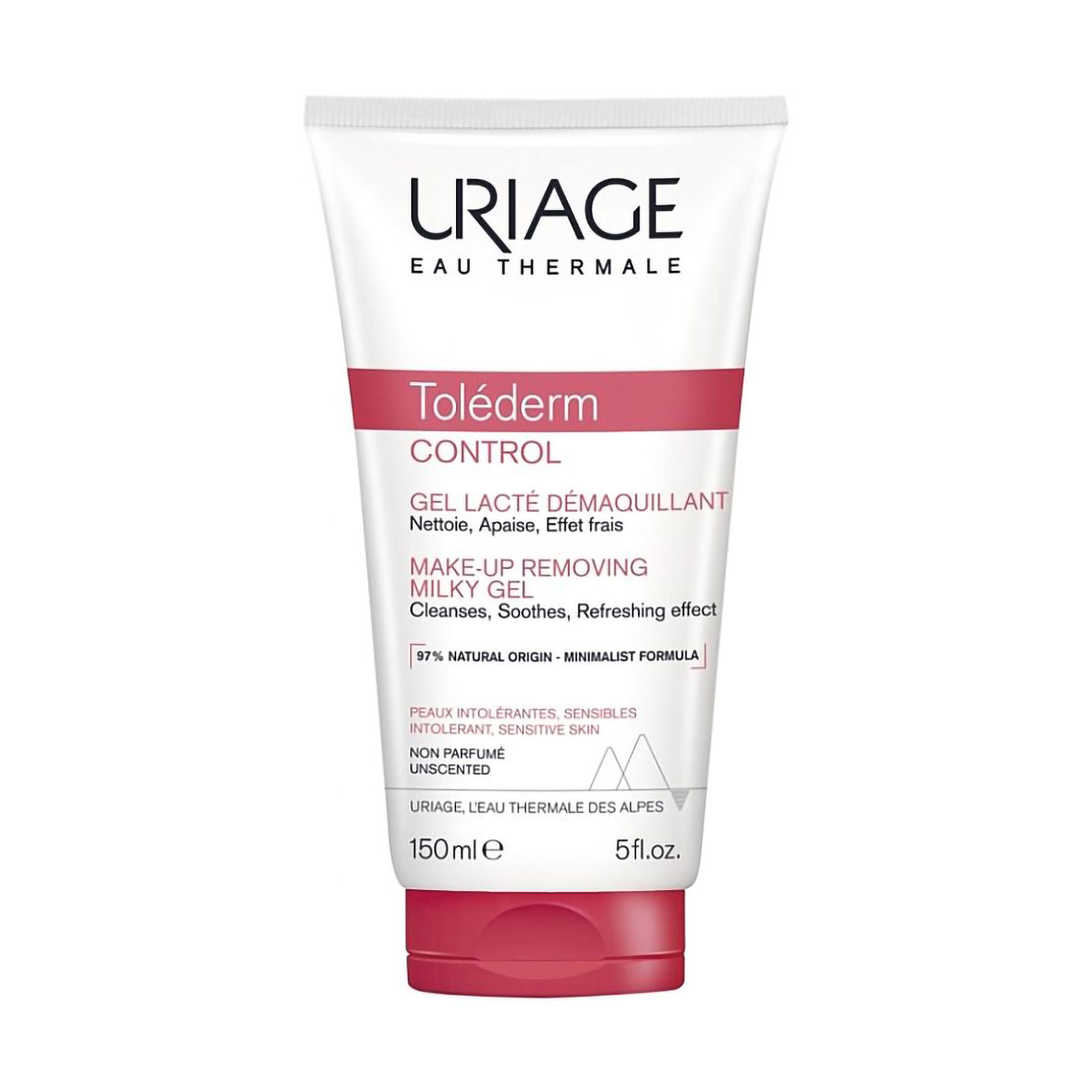 Очищувальний гель для зняття макіяжу Uriage Tolederm Control Make-Up Removing Milky Gel, 150 мл